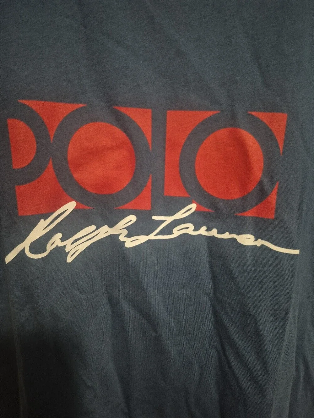 Polo Ralph Lauren Graphic Logo T-Shirt Men's Medium Blue Short Sleeve Tee